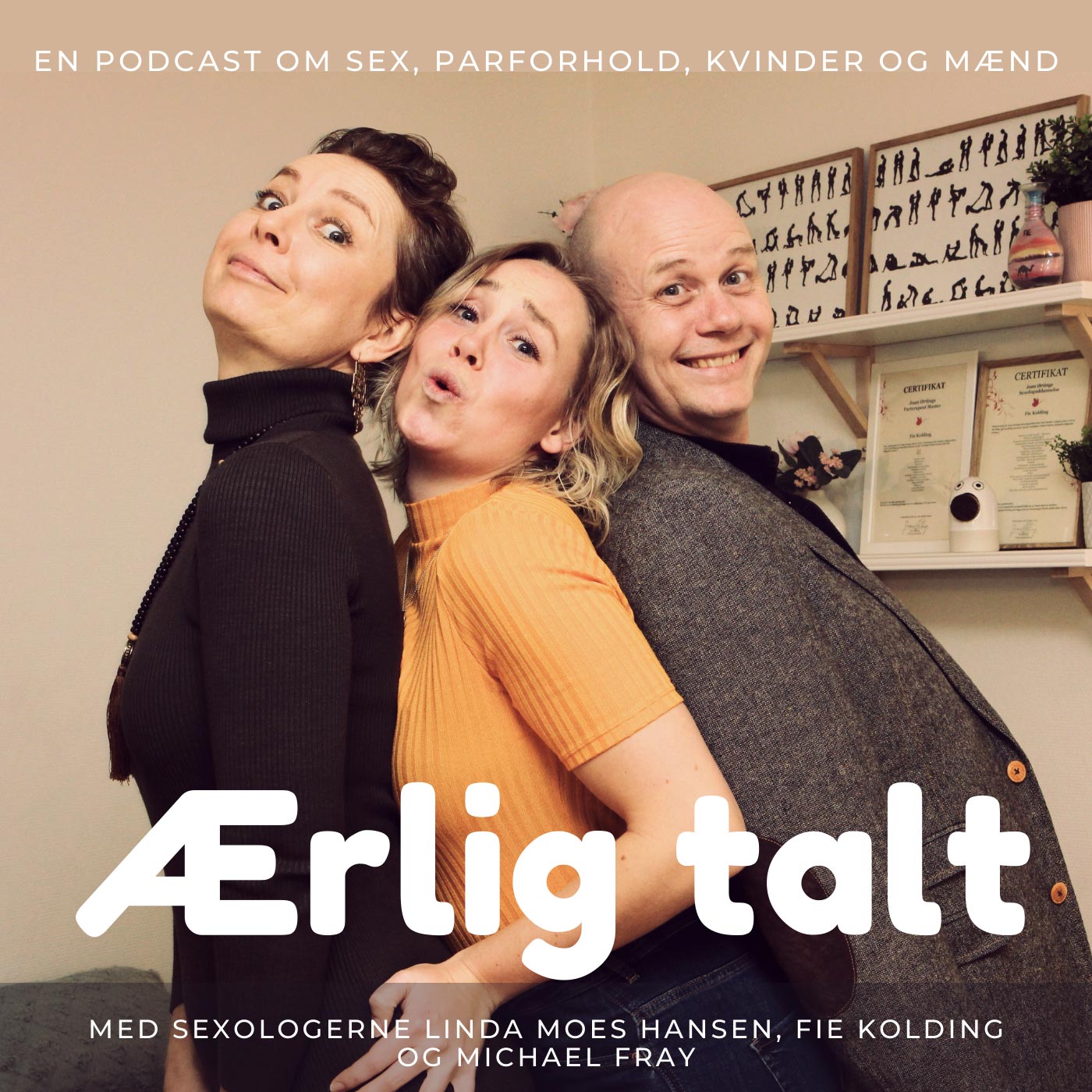 Cover for Podcasten Ærlig talt